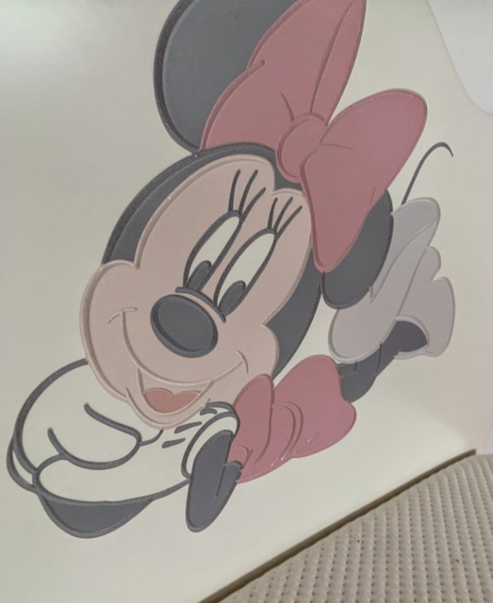 Łóżko spanie 90x190 białe Meblik Minnie Mouse stan idealny barierka