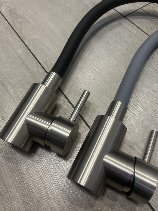 Кран на кухню Mixxus SUS | силіконовий | чорний | сірий | нержавійка