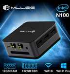 MLLSE G2 міні пк N100 Intel 12th DDR5 12GB RAM 512GB SSD WiFi 6 BT5.2
