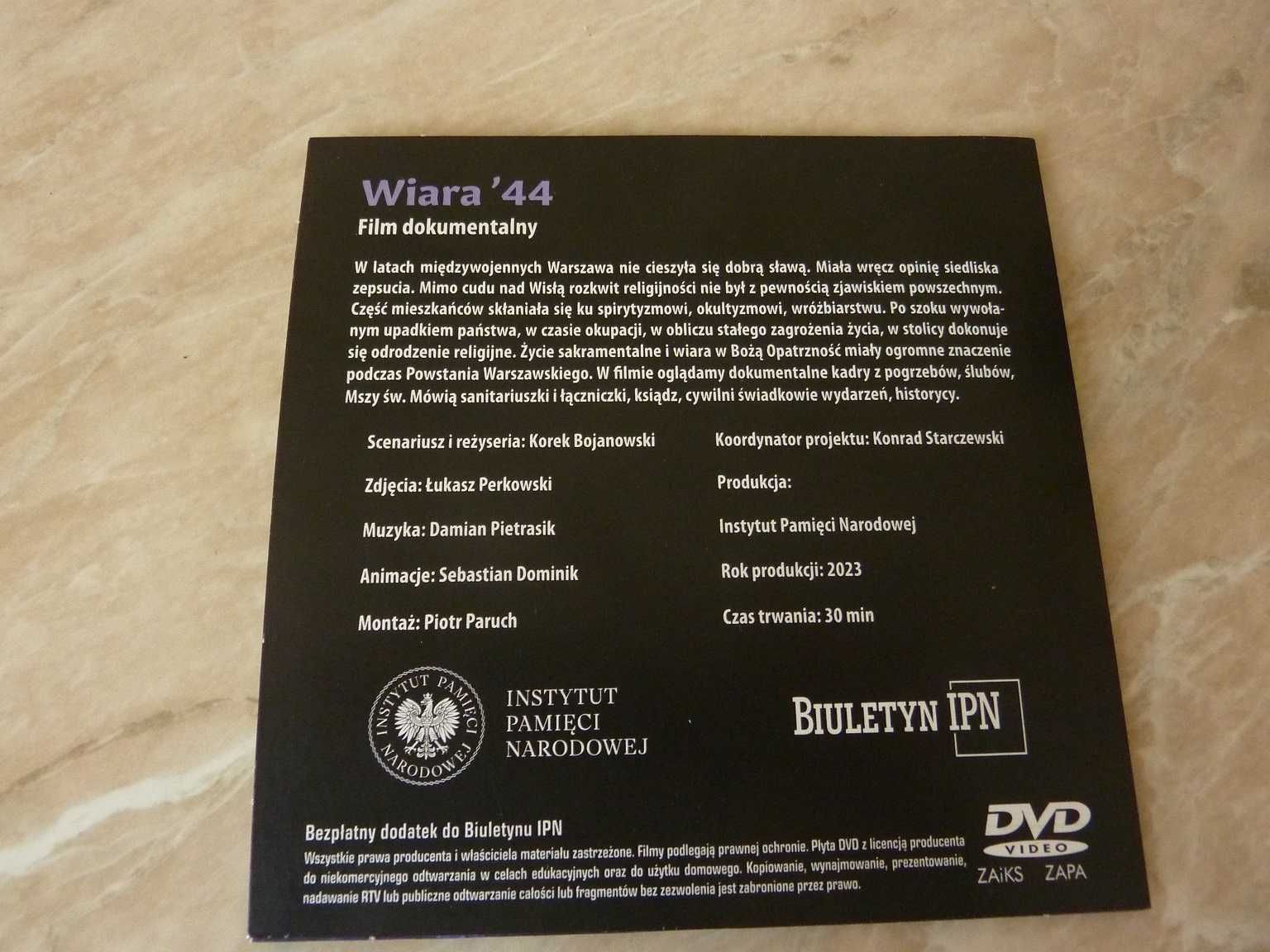 WIARA`44 - film dokumentalny - Korek Bojanowski