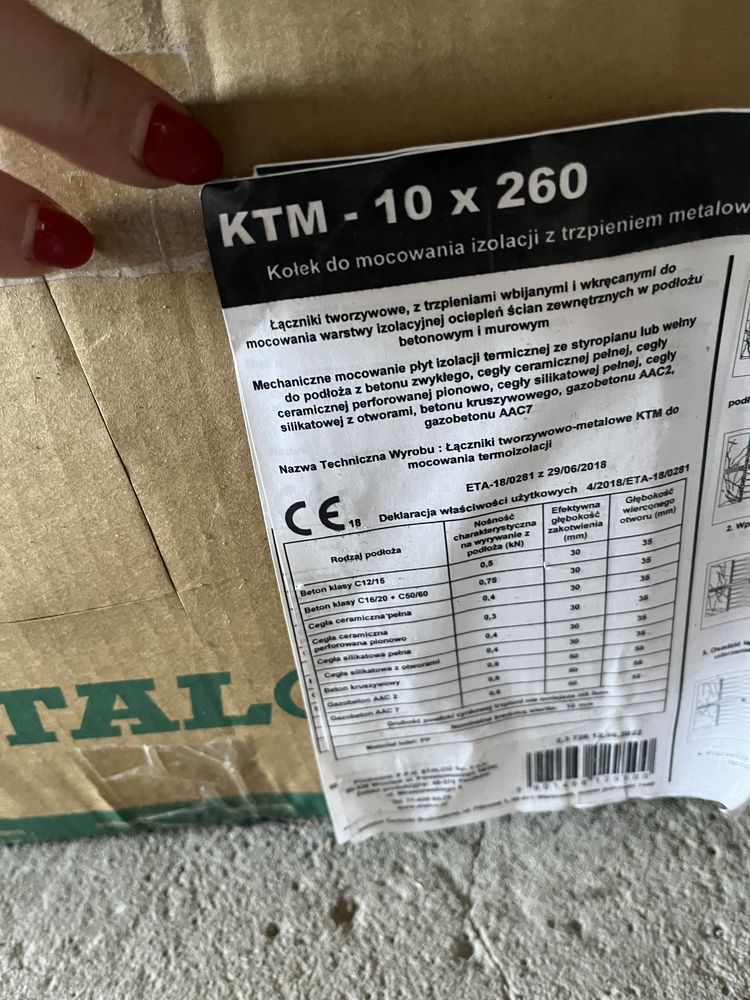 Kolki do styropianu 112 szt