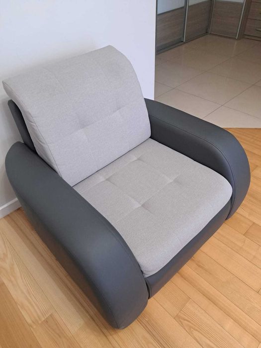 Fotel pojedynczy szary