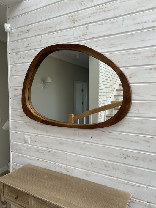 Lustro w drewnianej ramie 125 x 85cm