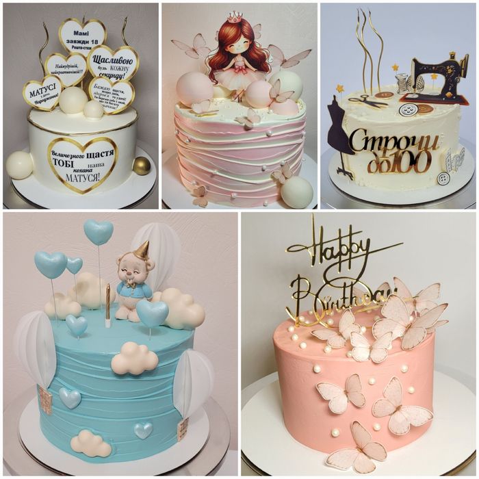 Бенто тортики, торти на замовлення