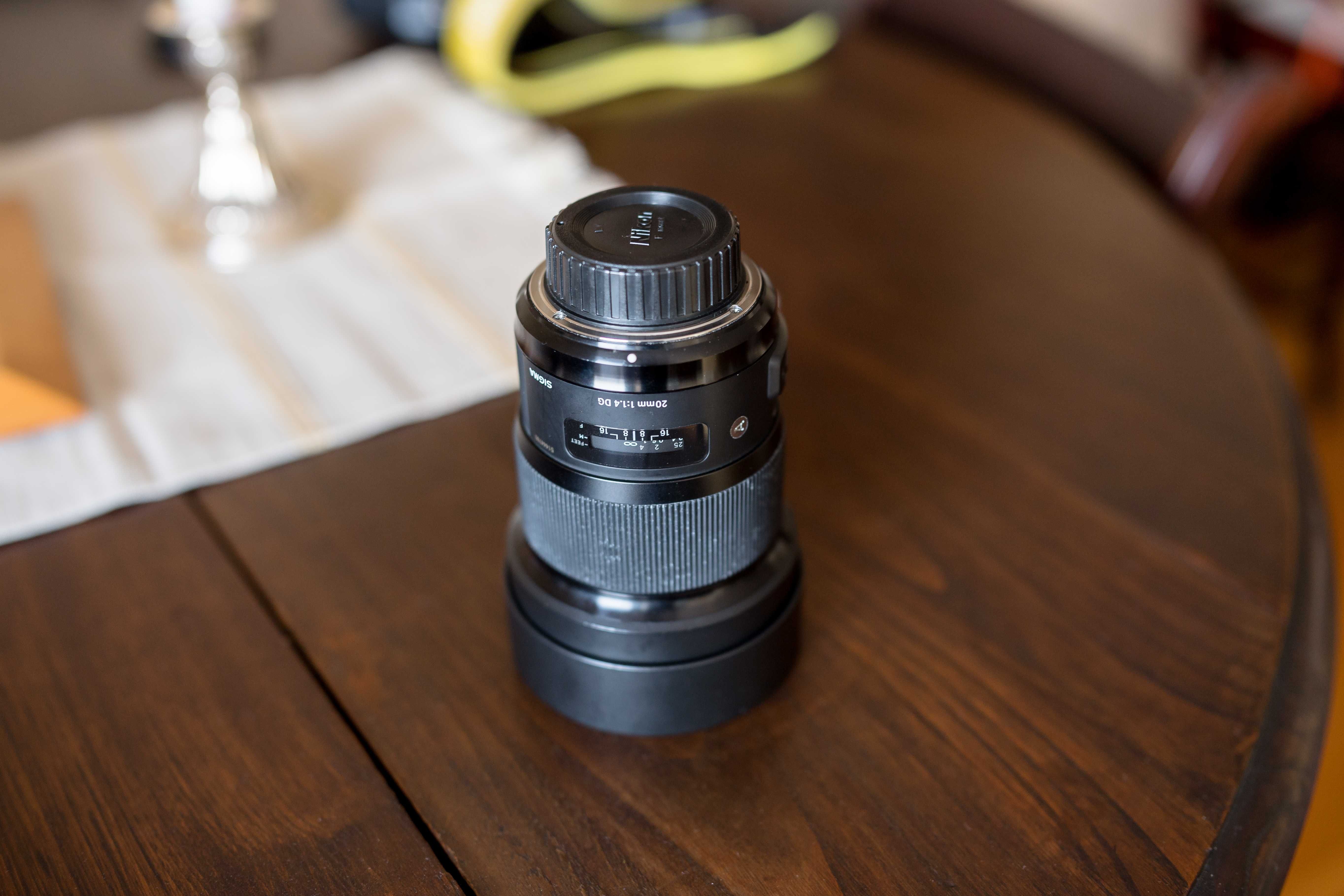 Vendo Sigma 20mm 1.4 art (Nikon) com dock