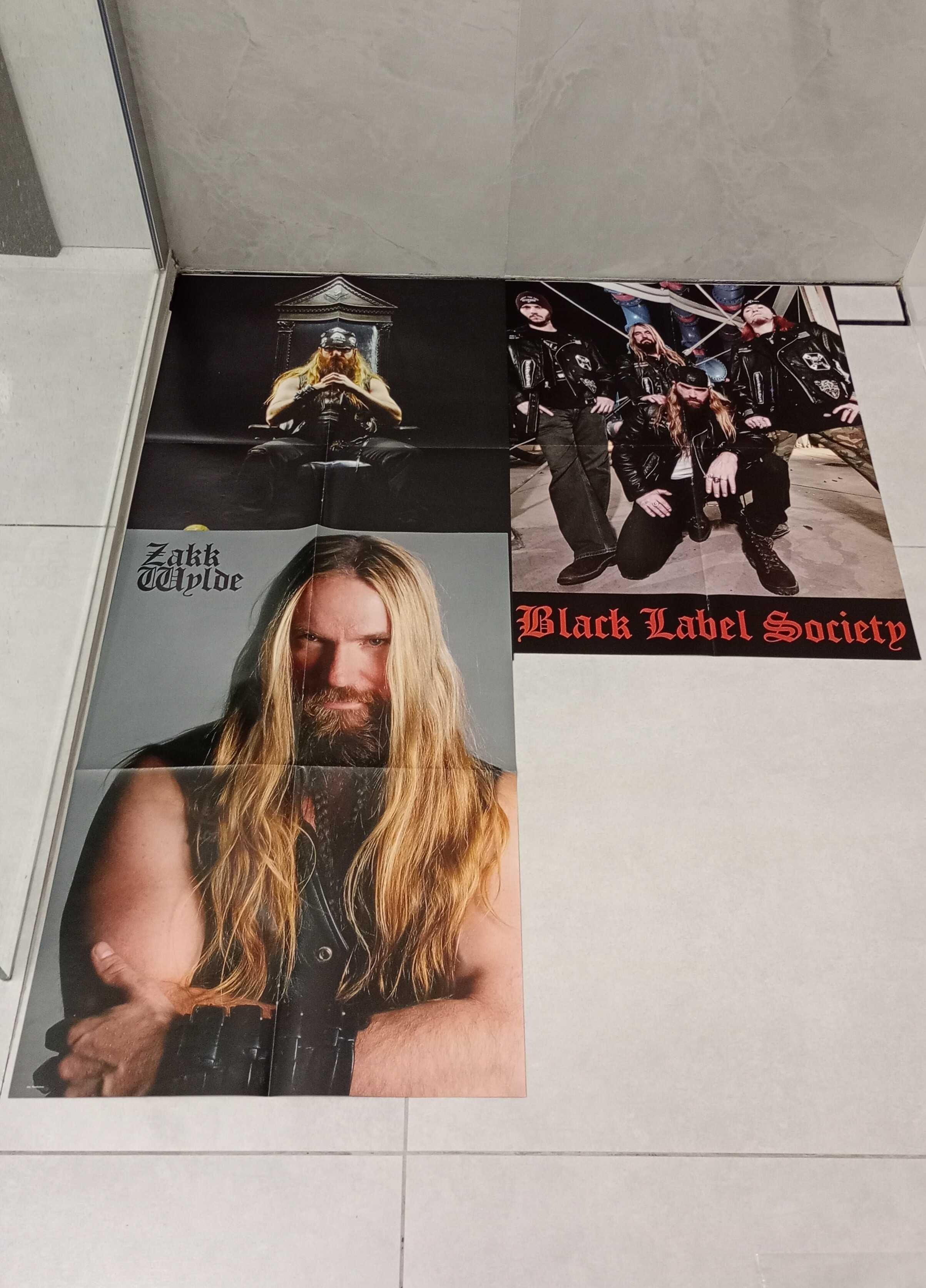 Black Label Society + Zakk Wylde trzy duże plakaty vintage