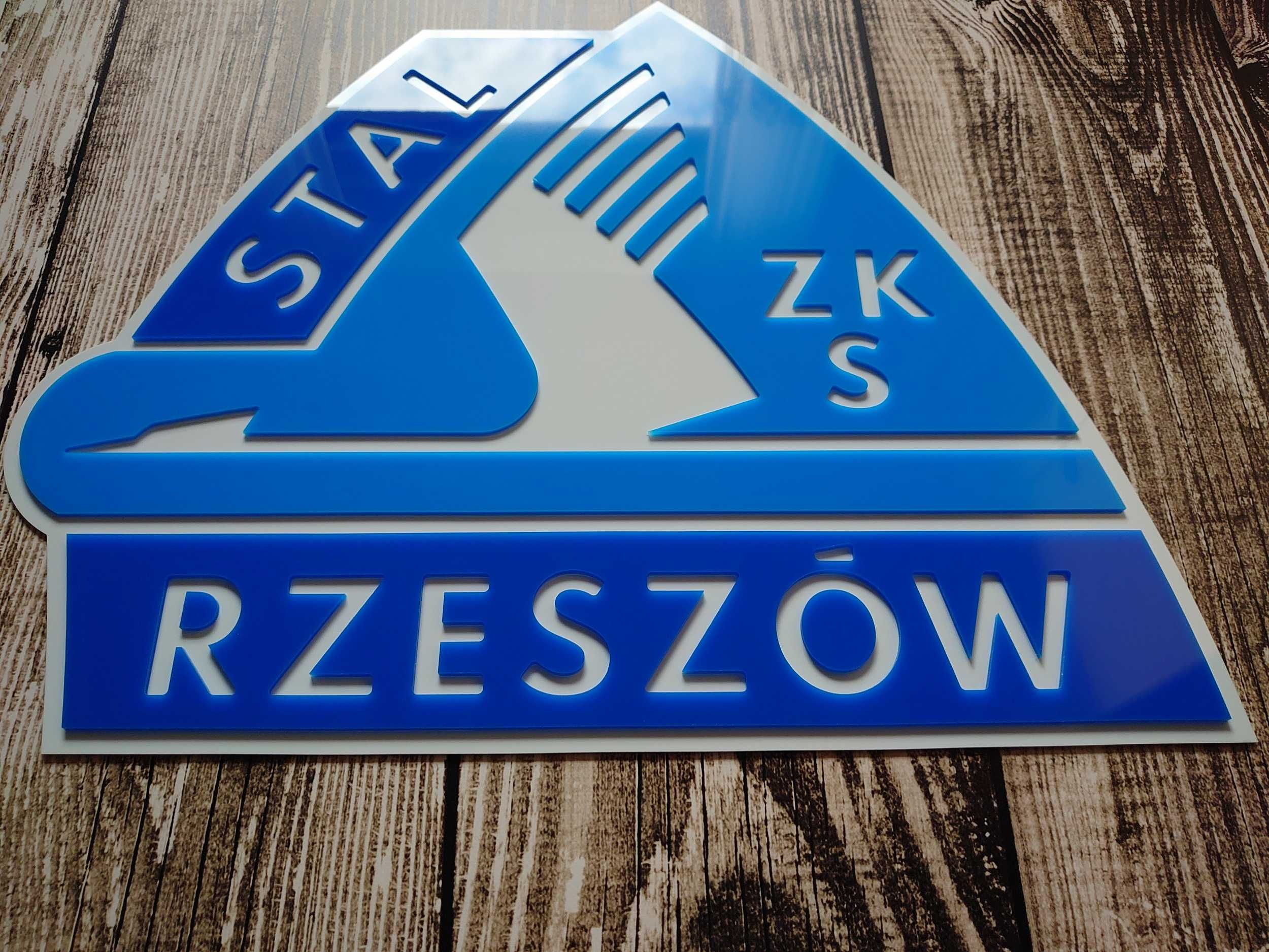 Stal Rzeszów herb szyld na ścianę prezent urodzinowy dla chłopaka męża
