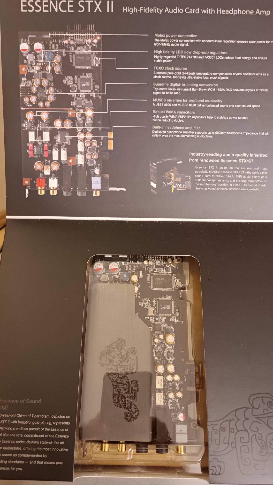 Asus Xonar STX II , jak nowa opampy