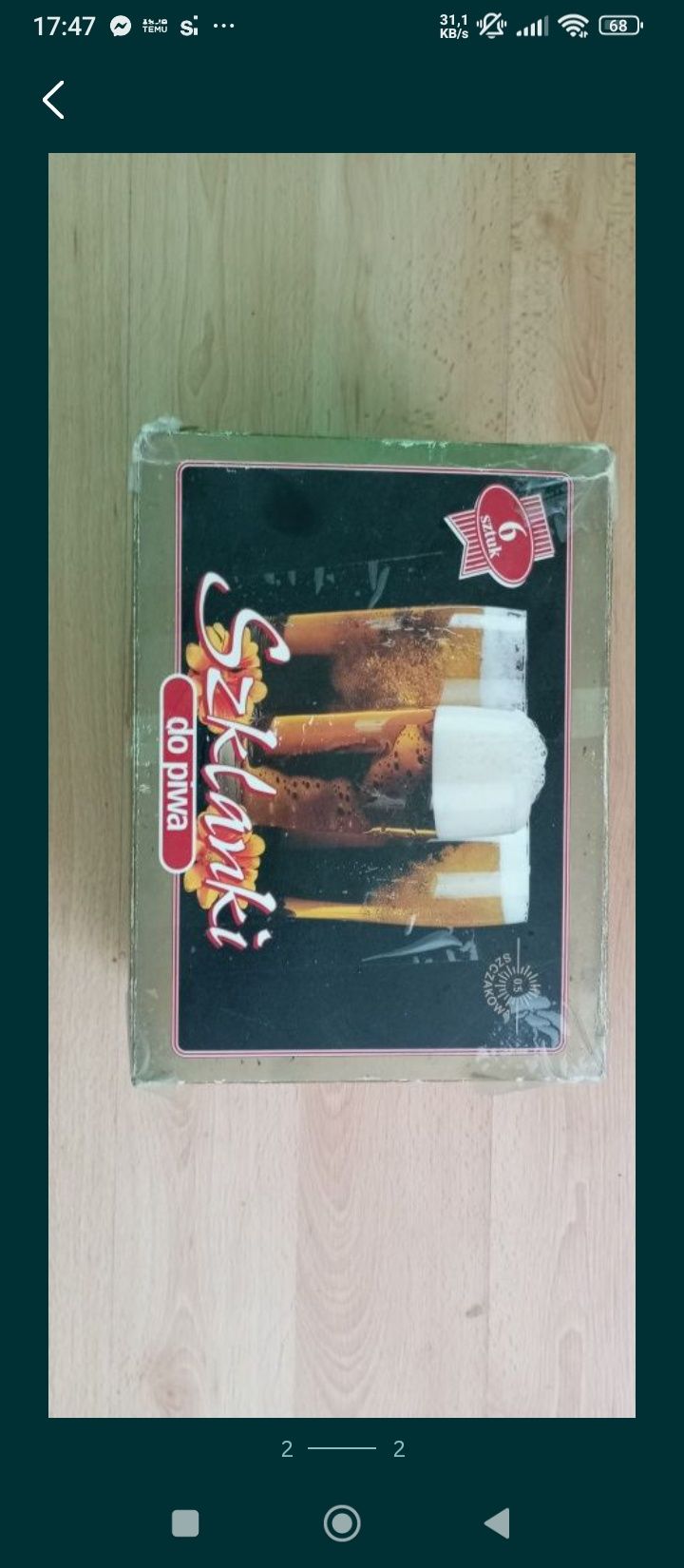 Nowe !Szklanki do piwa 500ml