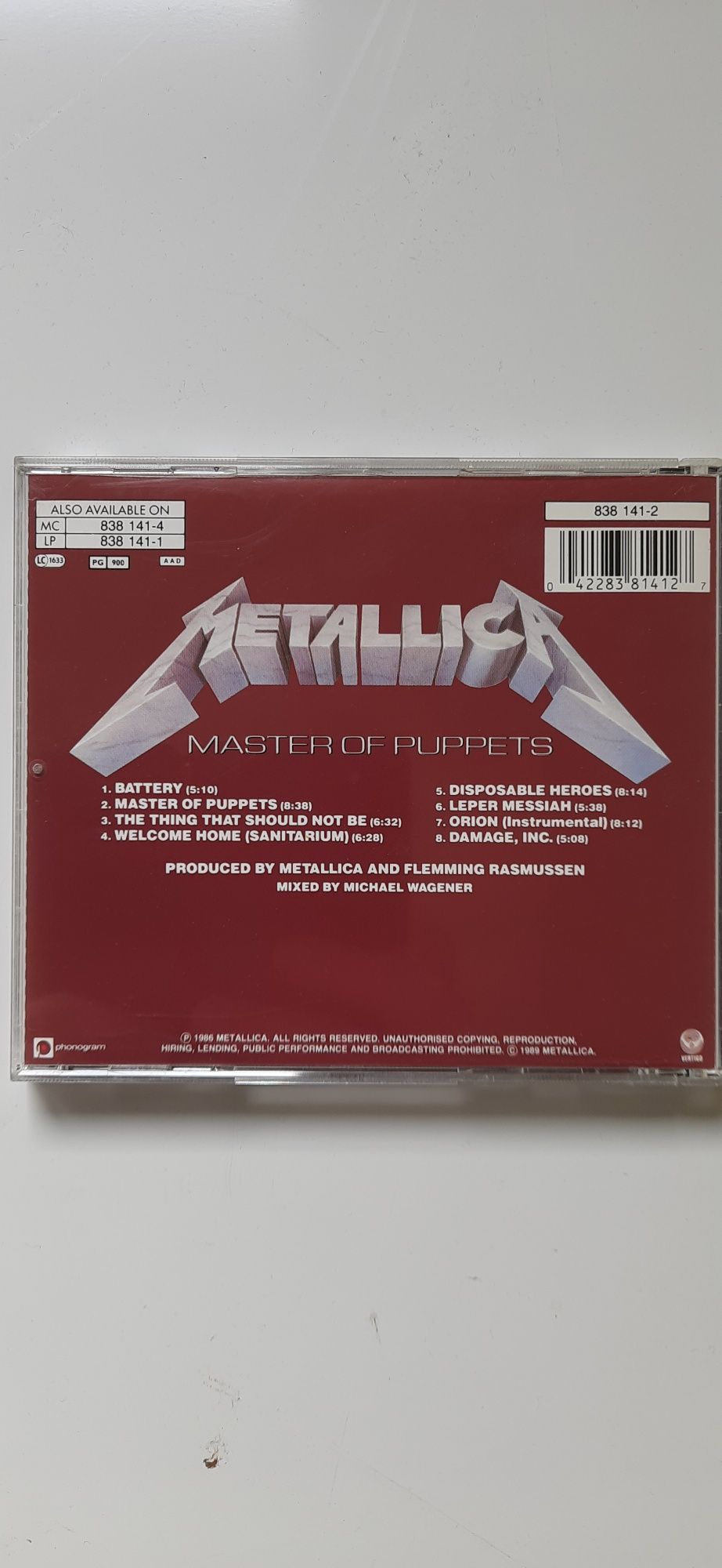 Metallica - Master of puppets cd