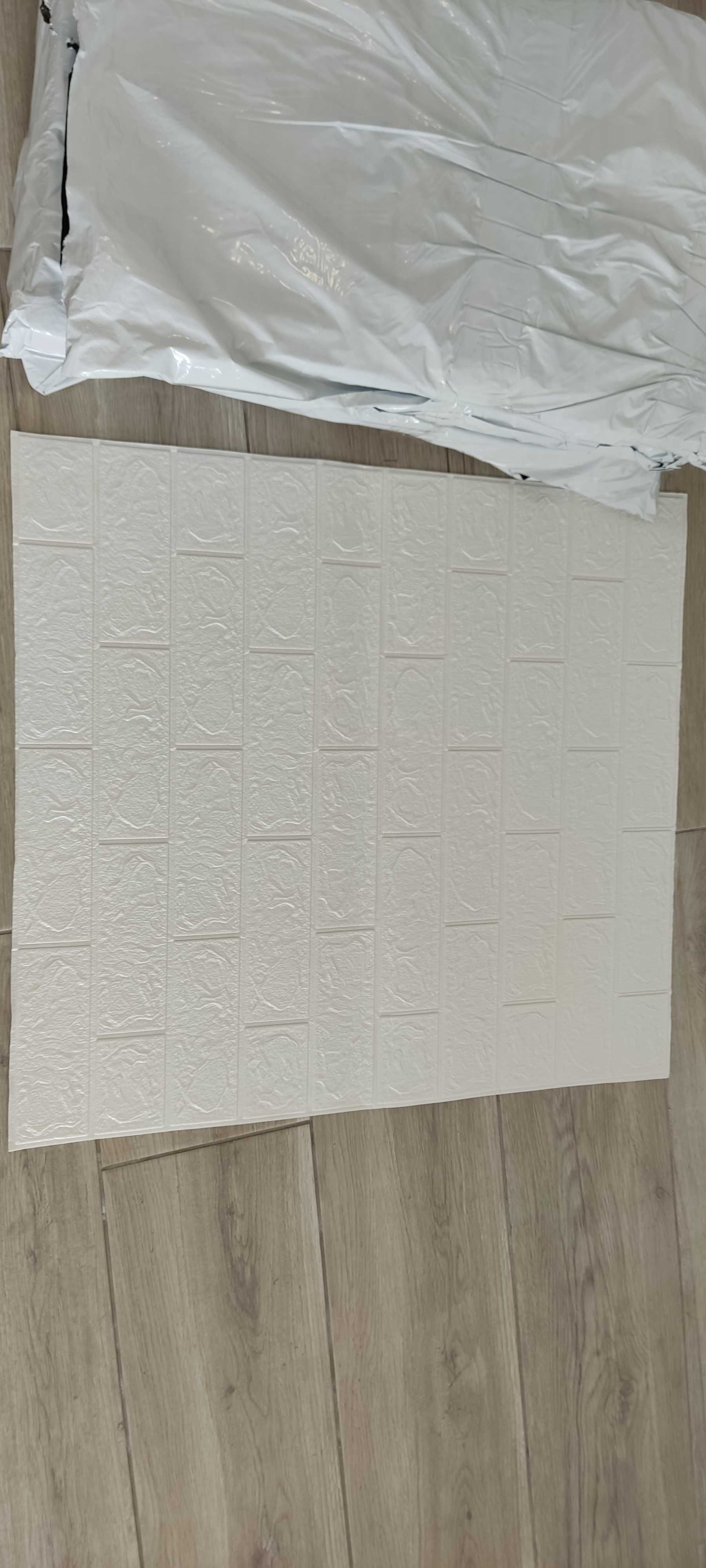 16m² autocolante imitação de tijolo branco