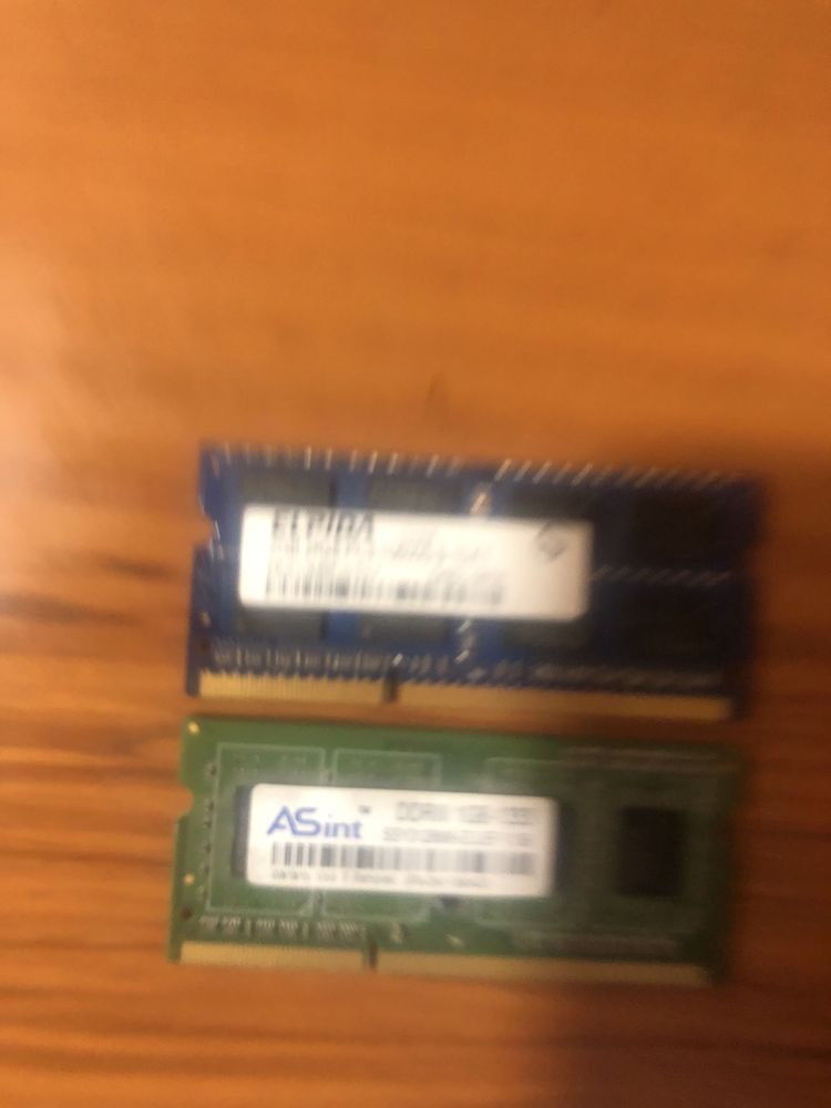 Оперативна пам*ять для ноутбука. DDR3 2GB Elpida,:DDR3 1GB Asint