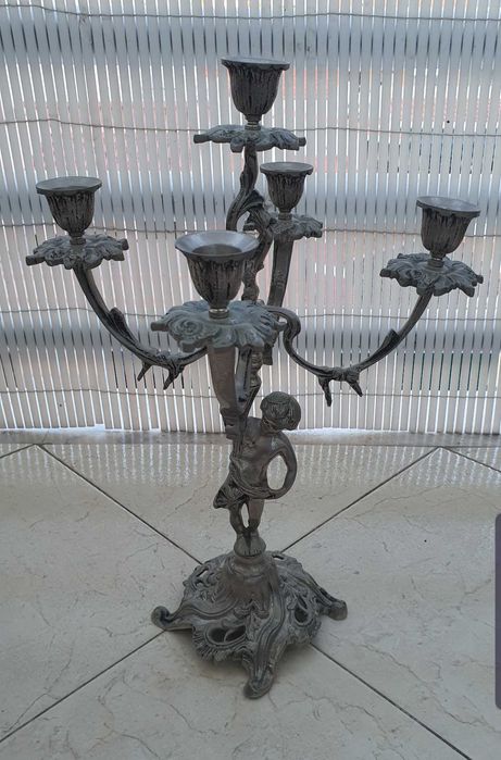 Castiçal Vintage prateado