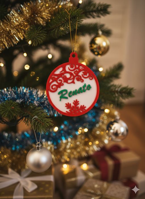 Bola de Natal Personalizável