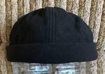 Шапка Докер (кепка doker cap) флисова чорна, one size (Франція)