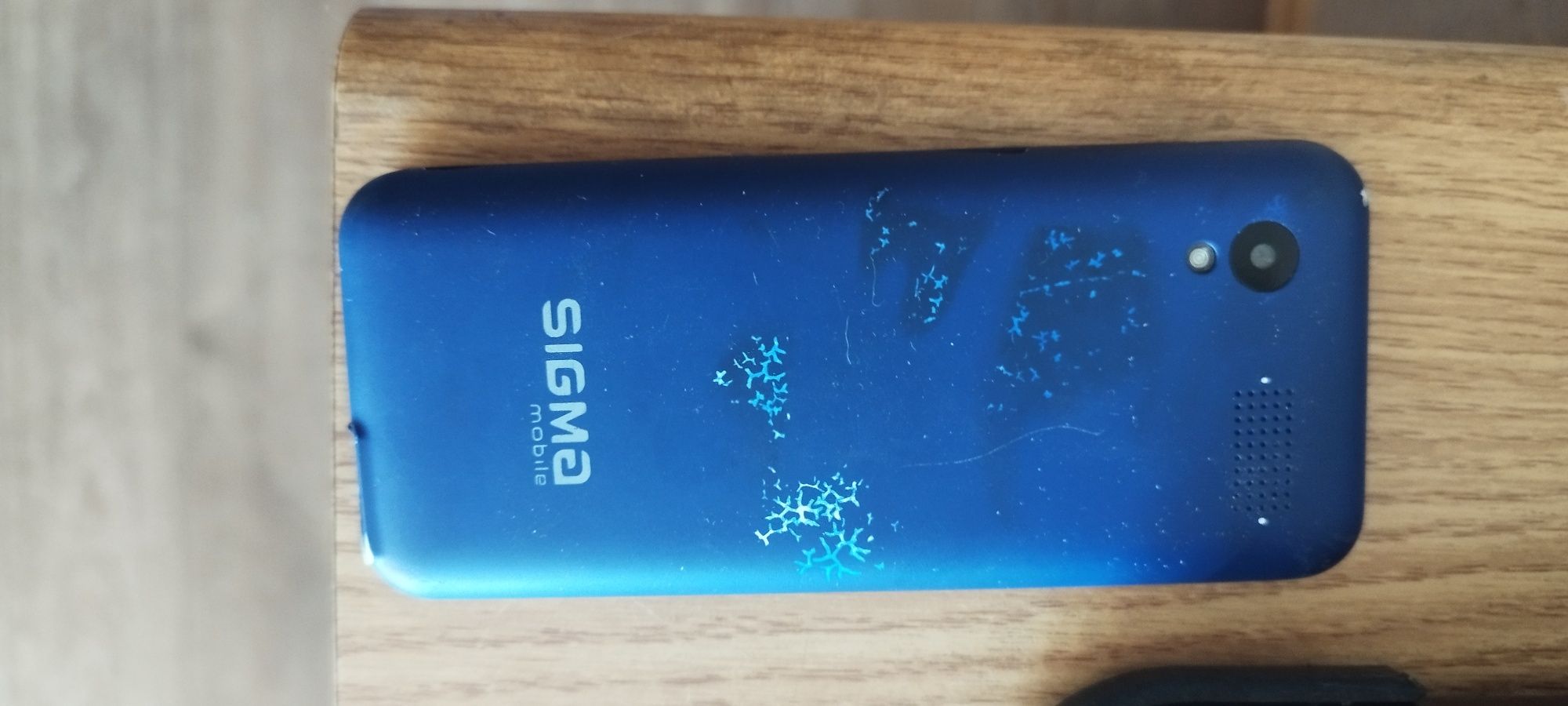 Телефон  Sigma синій