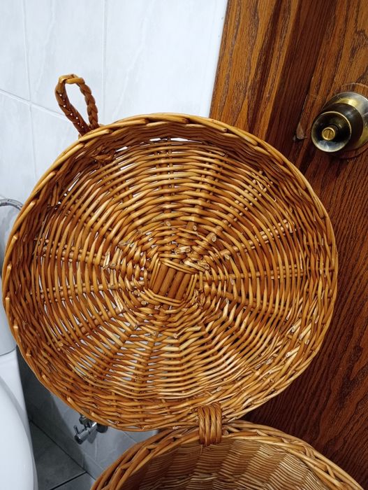 REZERWACJA Kosz wiklinowy duży na pranie