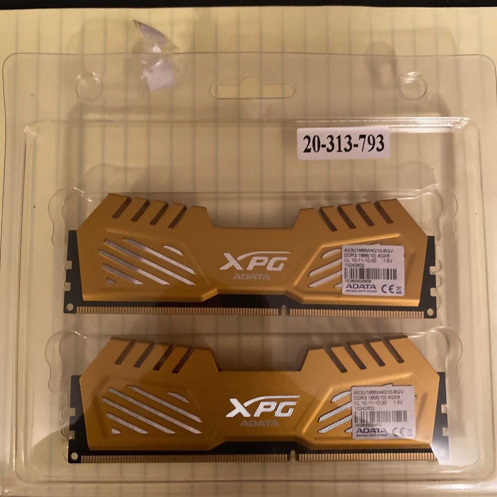 Adata XPG 2x4GB DDR3 1866 Pamięć RAM CL10 8GB