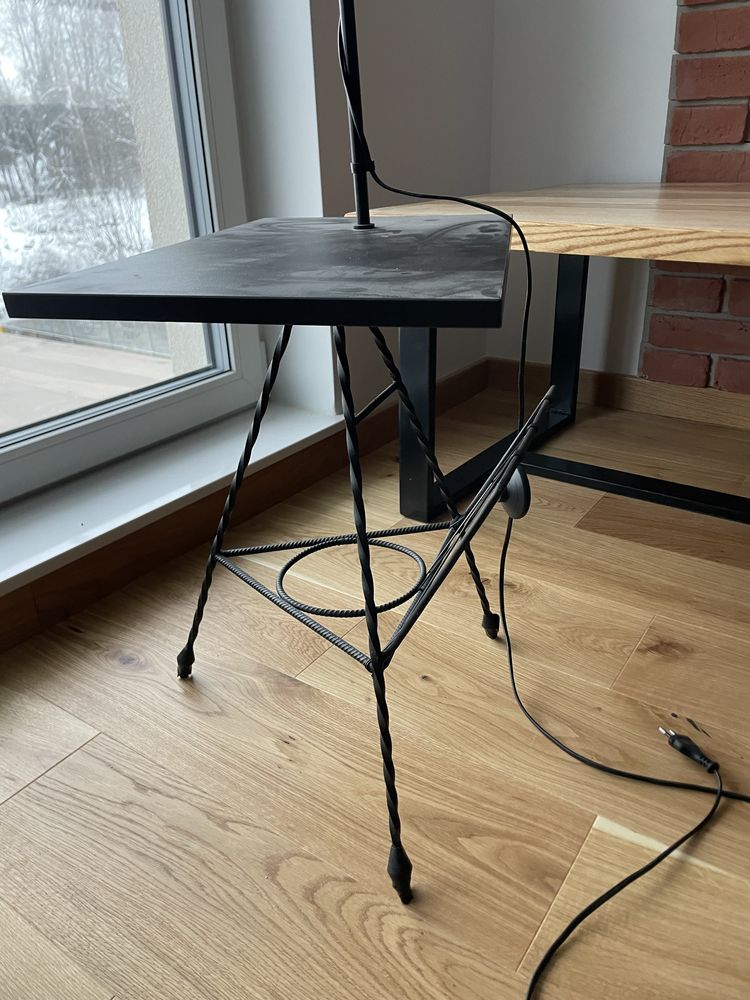 Stolik lampka loft po renowacji