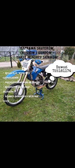 Naprawa skuterów, crossów i quadów – także remonty silników!