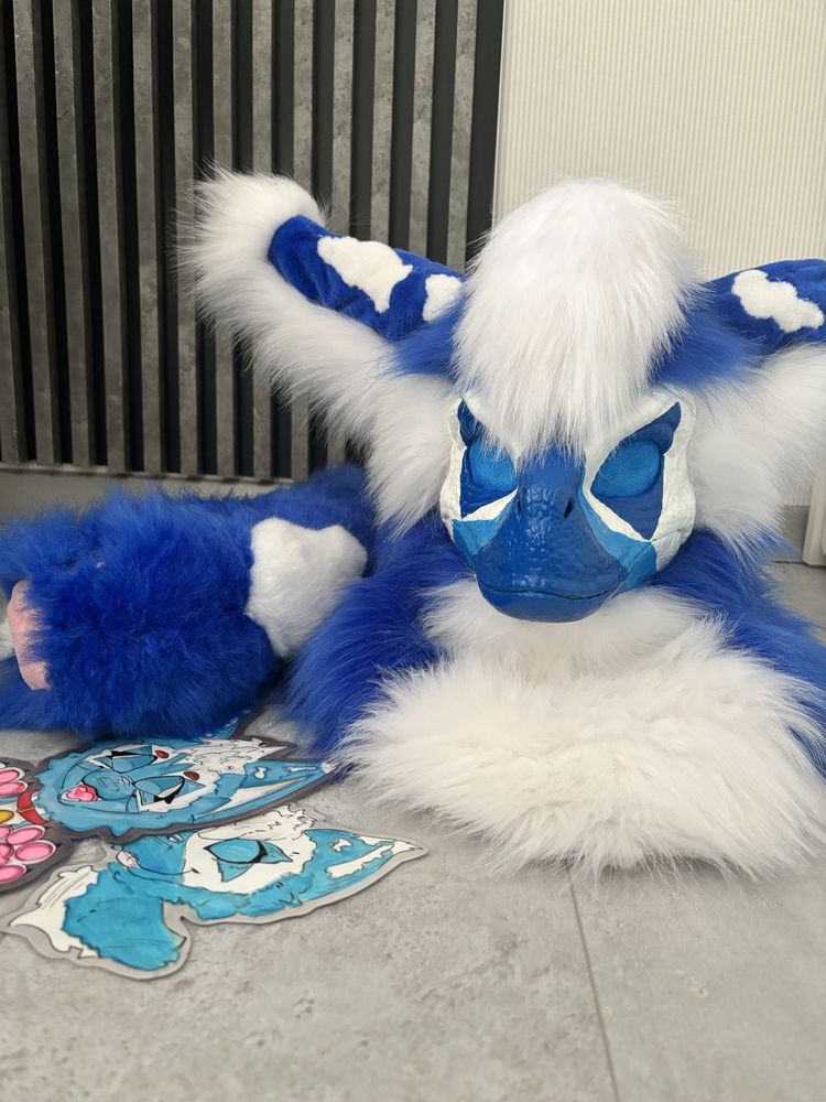 Fursuit dino maska