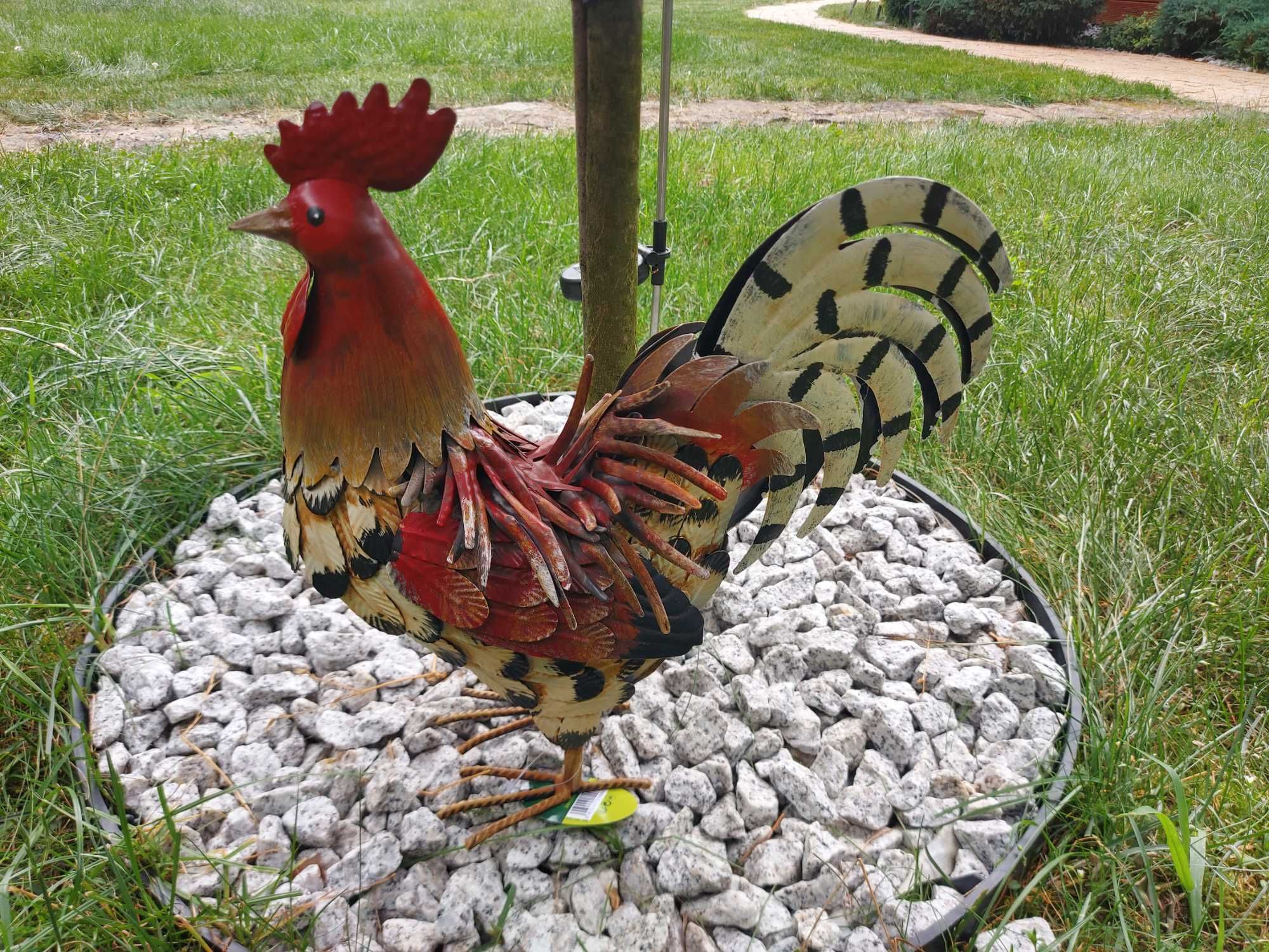 Ozdobna figura ogrodowa metalowa KOGUT wys. 35cm