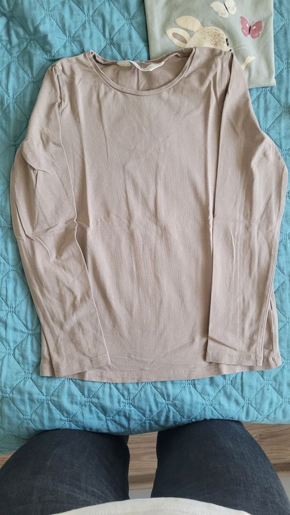 Koszulka H&M 3szt 122/128 długi rekaw