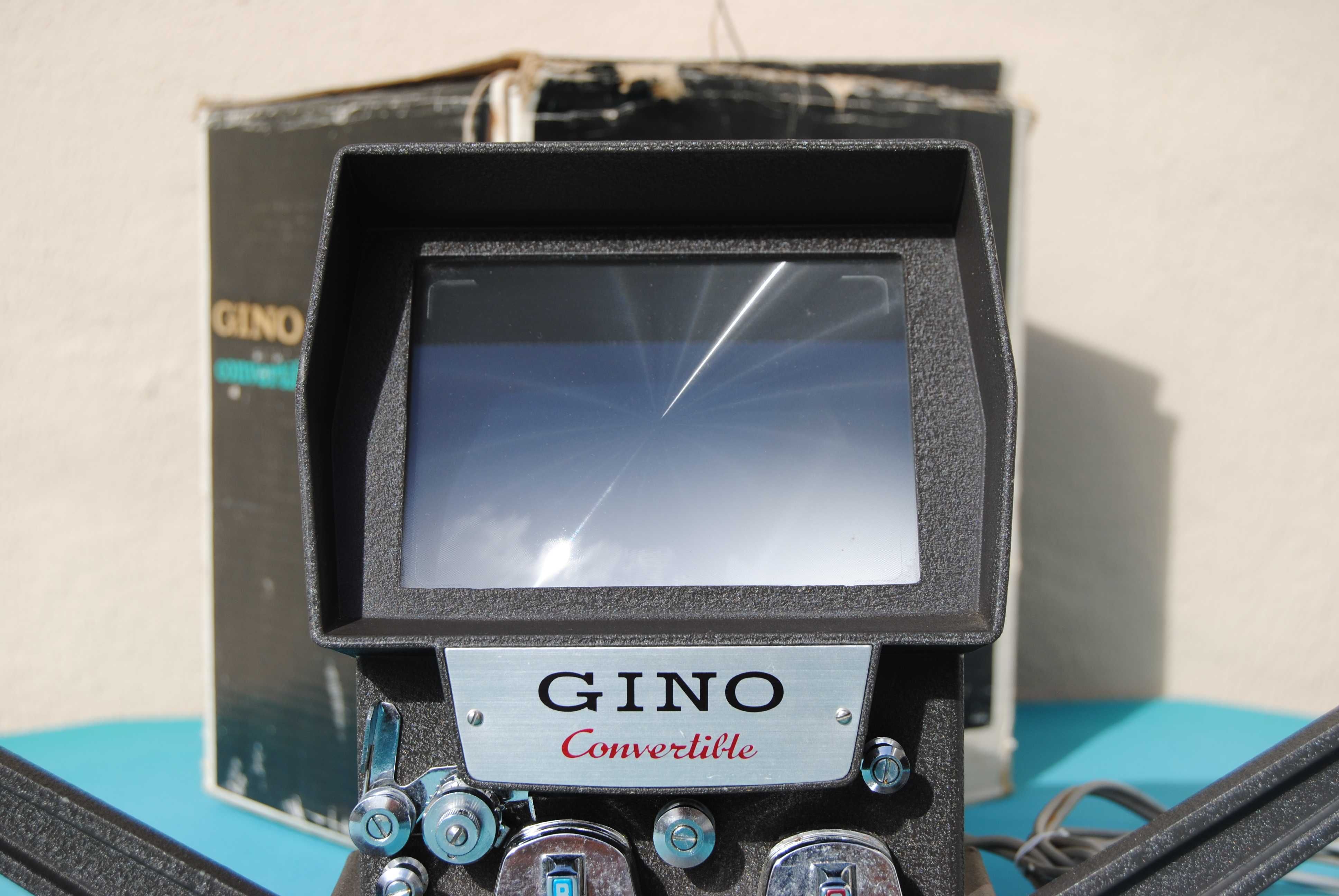 Gino convertible film editor "edits any 8mm film" na caixa - vintage