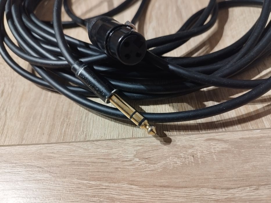 Kabel mikrofonowy Jack stereo XLR - 10 m