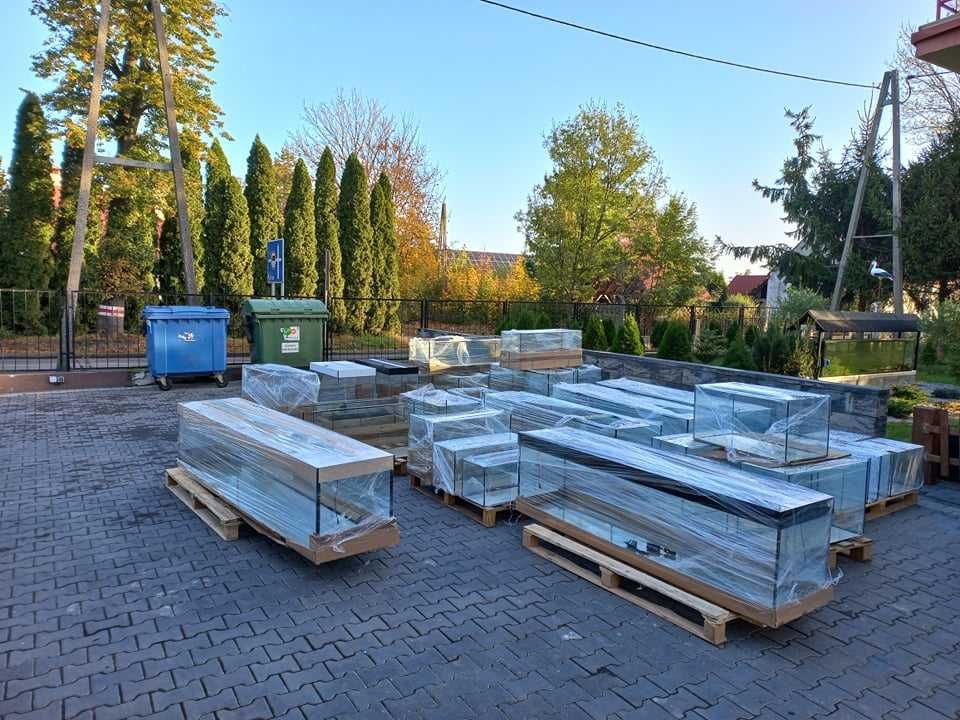 Akwarium proste 80x35x60 - 168 litrów OPTIWHITE