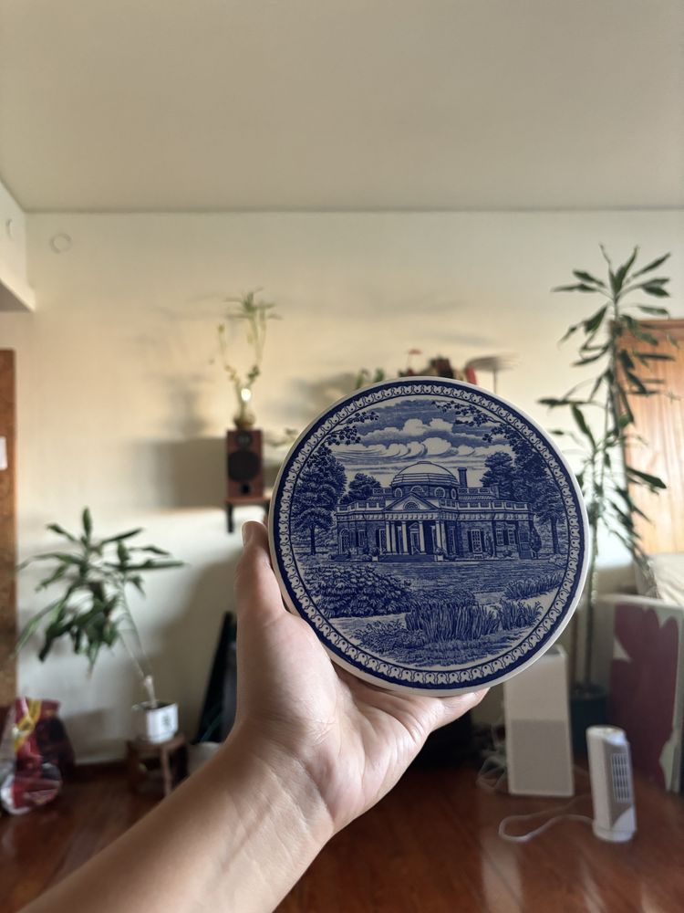 Prato Cerâmica Monticello Decoração Importado da Inglaterra