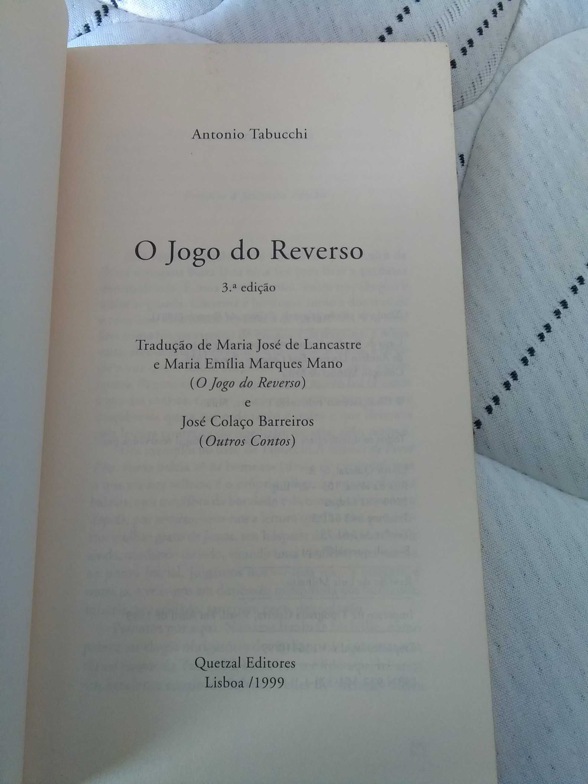 O Jogo do Reverso por Antonio Tabucchi