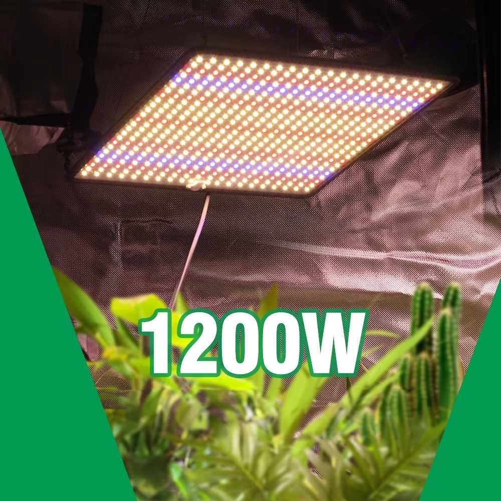 Potężna Lampa LED 1200W Do Oświetlania Roślin Uprawy Dla Growboxa
