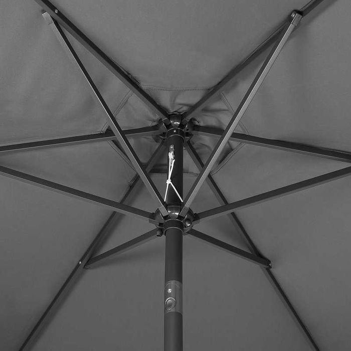 Parasol ogrodowy DUŻY składany łamany regulowany MOCNY korbka 300 cm