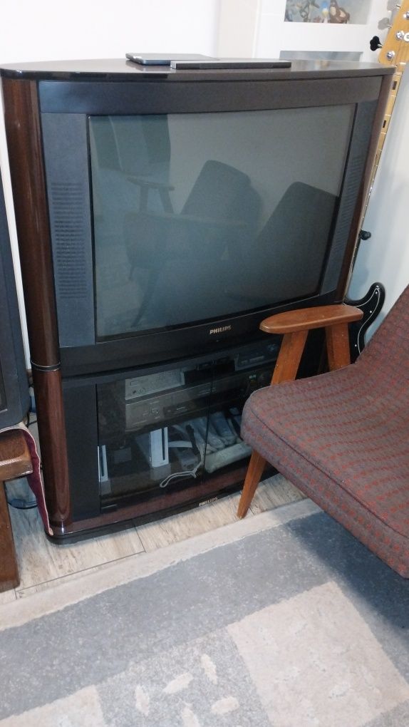CRT PHILIPS 29PT8402/58 z fabryczną szafką+Pilot