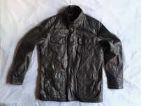 Кожаная байкерская куртка в стиле Belstaff
