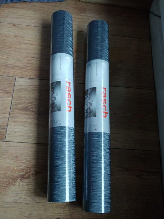 Tapeta 2×rolka szaro(grafitowo)-srebna,2 szt.