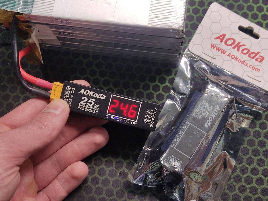 Універсальна зарядка PD 3.0 usb 25w AOkoda XT 60 (від АКБ дрона)