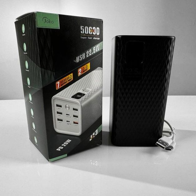 Повербанк 50 000 mAh Joko J13 з функцією швидкого заряджання та індика