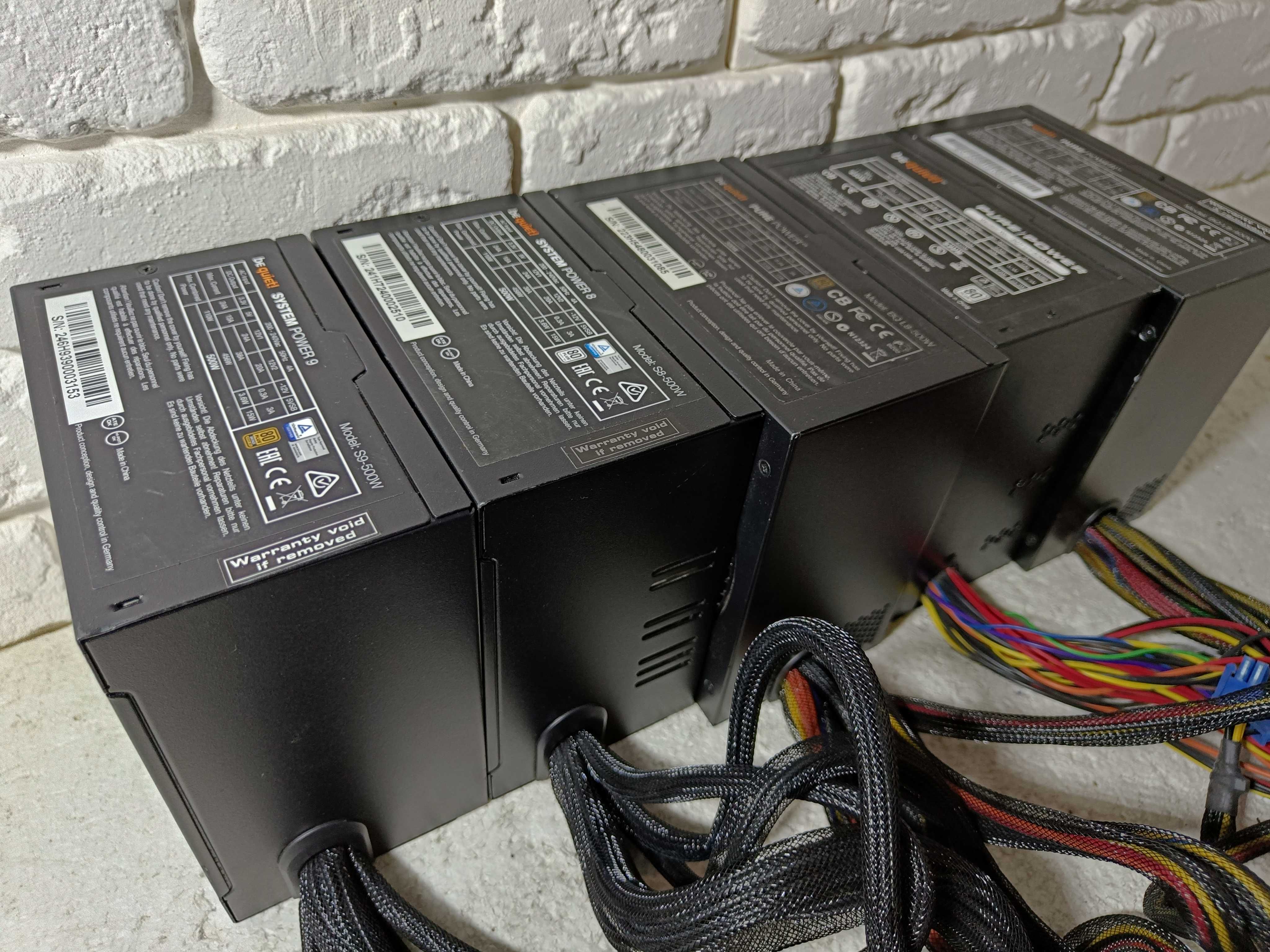 Блок живлення BeQuiet 500W 80 PLUS BRONZE S9 S8 L8 L7 8+8GPU 4+4 CPU