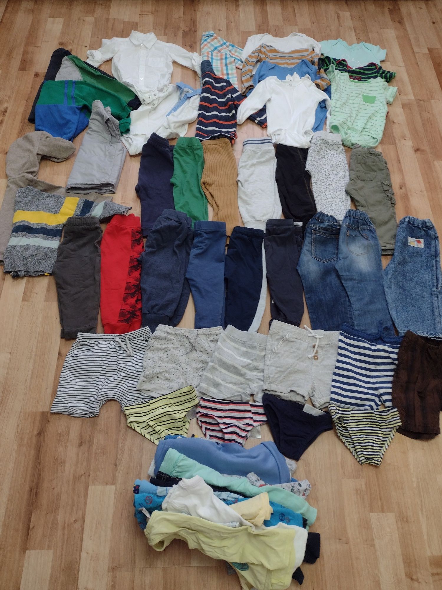 Duża paka ubrań zestaw dla chłopca 86cm+ paka domowych ubrań.