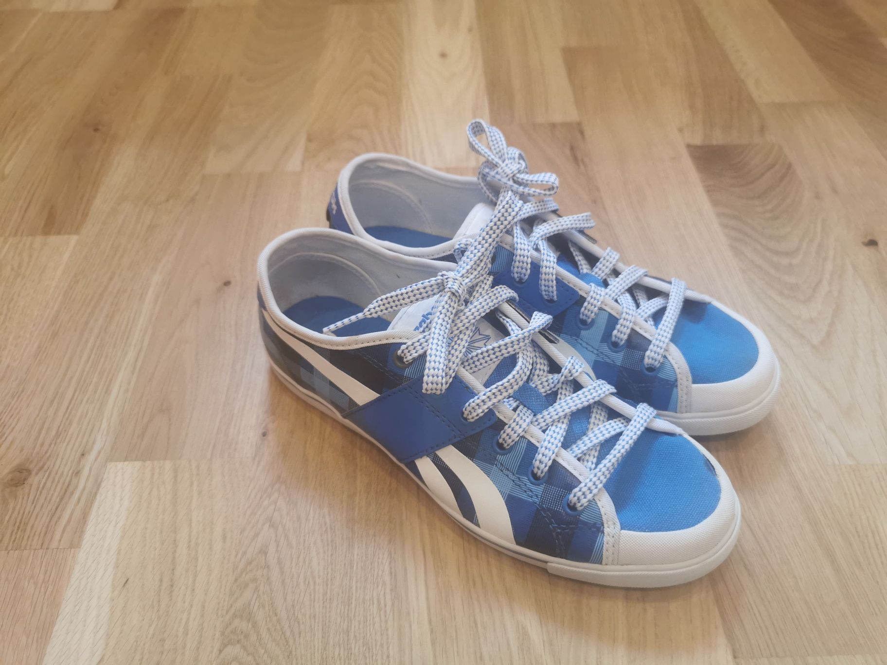 Reebok, buty sportowe, r.37,niebieskie, skórzane