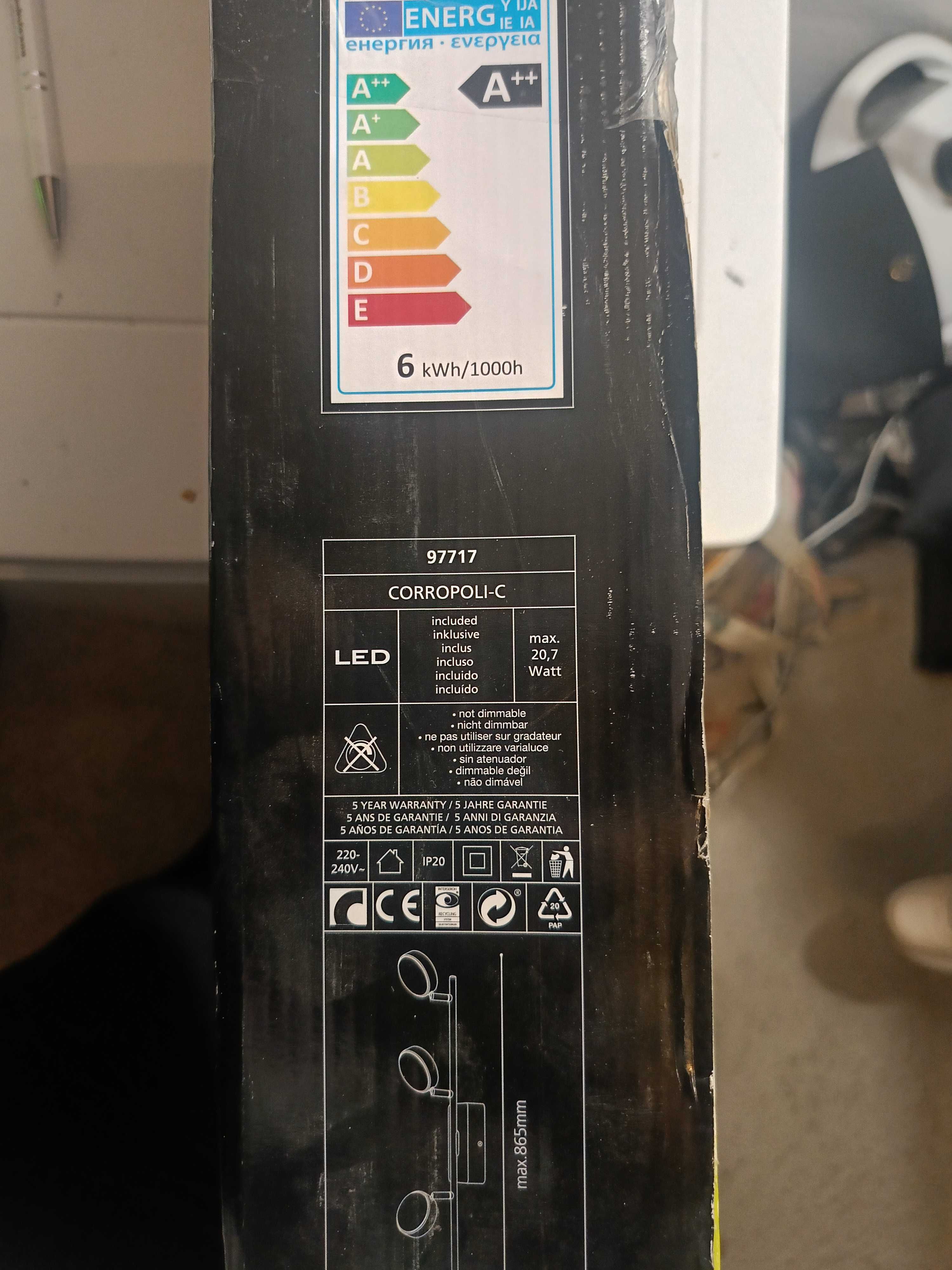 CORROPOLI-C LED Ściemnialne oświetlenie punktowe - 77cm - 97717 EGLO