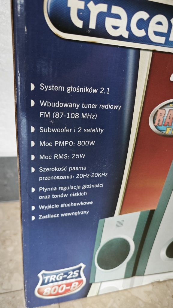 Głośniki komputerowe Tracer TRG-2S-800B 2+1 CHORUS