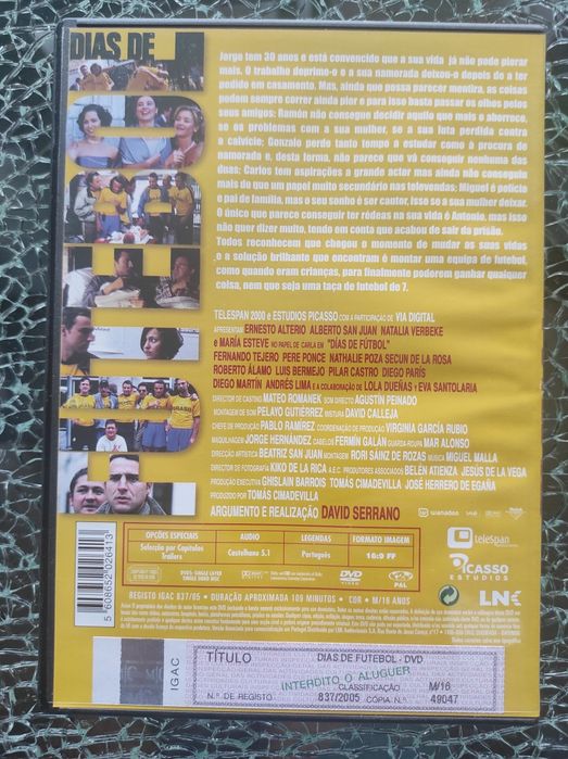Dvd Dias de Futebol