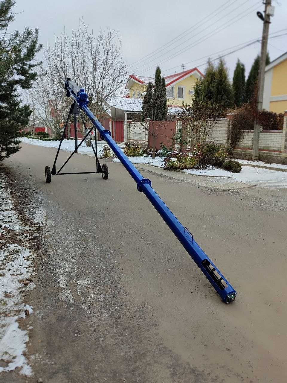 Шнековий навантажувач 219*4м, гвинтовий конвеєр, протруювач, погрузчик