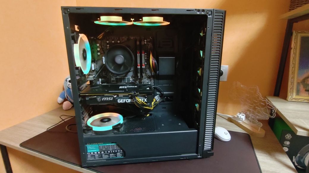 Игровой ПК на 3060TI + Монитор 144Hz + клавиатура + мышка
