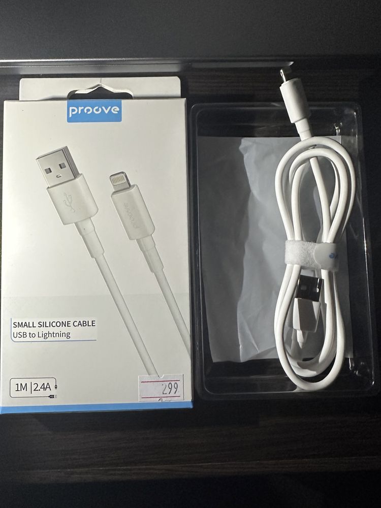 Кабель Proove (USB - Lightning), 1 m, 2,4A