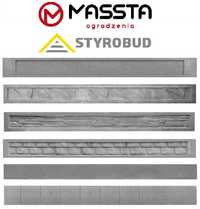 Podmurówka kasetonowa STYROBUD - 200x2500mm - MASSTA