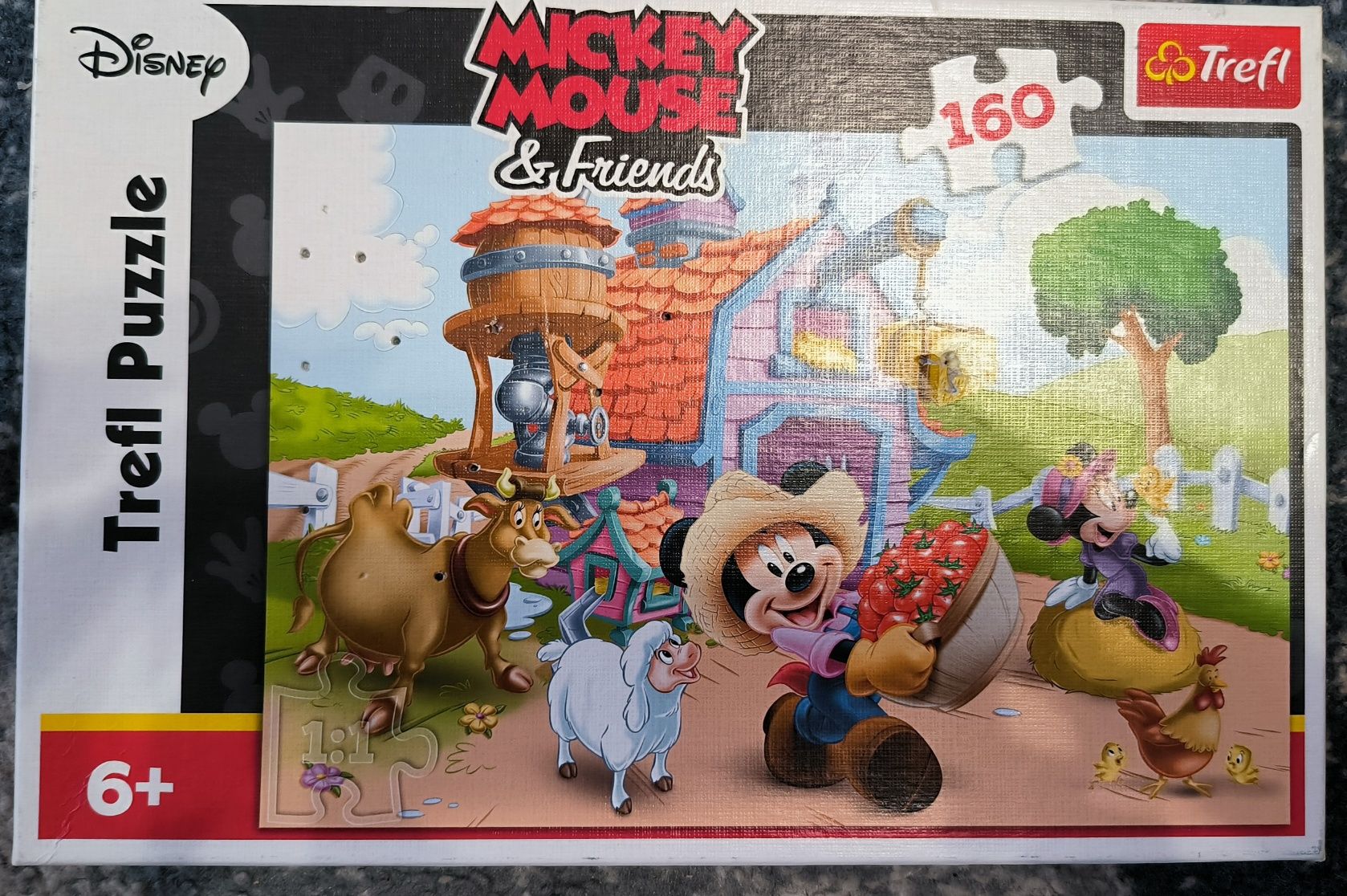 Puzzle Mickey maus 6+ 160 elementów, stan idealny